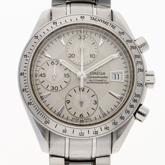 WATCH OMEGA 3211.30 Speedmaster Date Silver SS AT - Picture 1 of 7